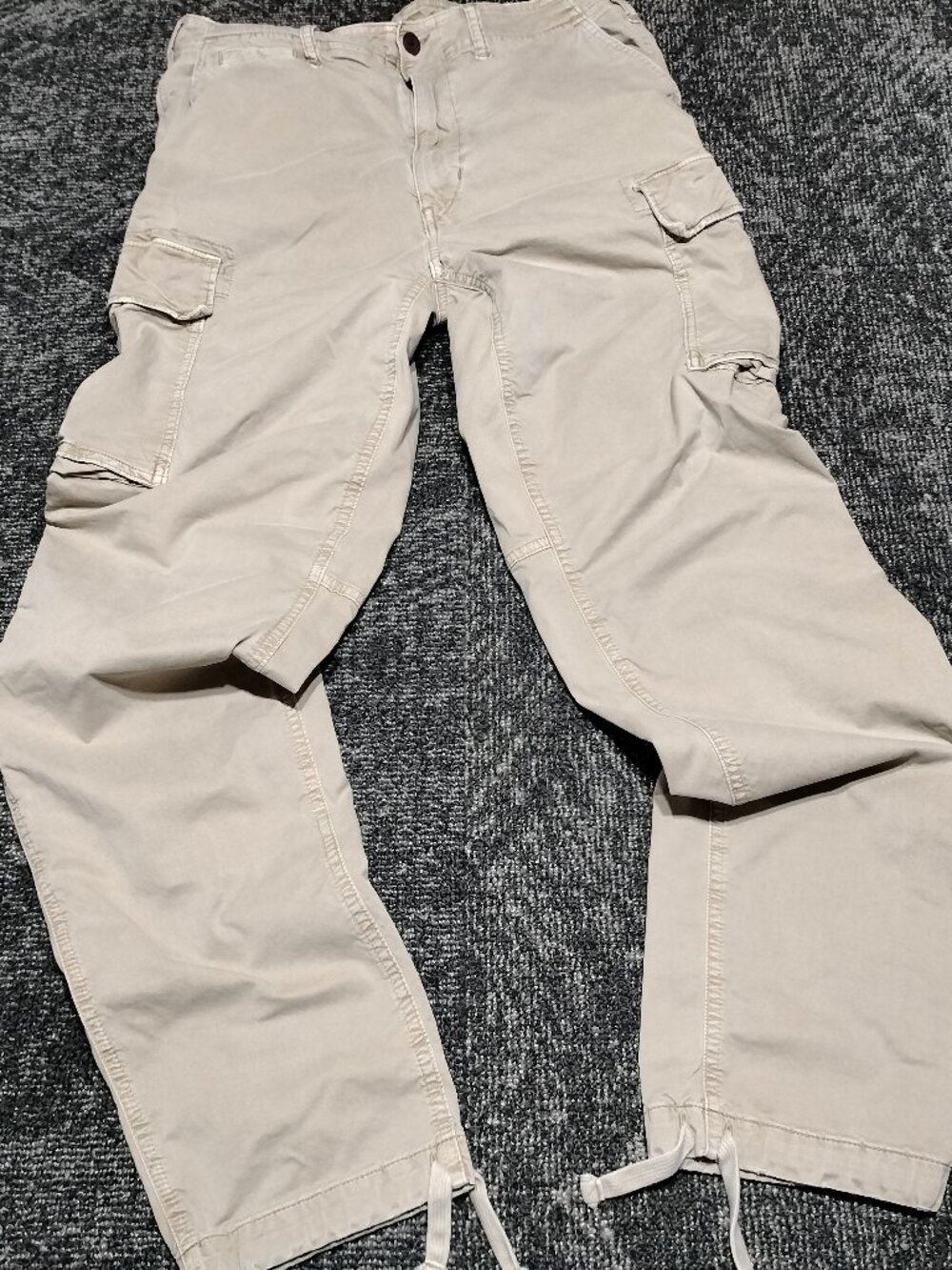 American Eagle Pants Men's Flex 30x36 Beige / Tan Jeans Cargo Straight Leg NWOT
